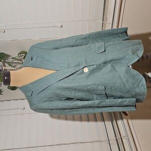 Madewell The Larsen Blazer in 100% Linen